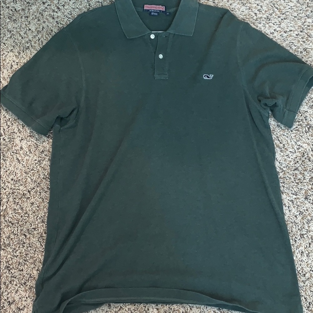 Vineyard Vines polo - dark green